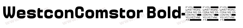 WestconComstor Bold字体转换